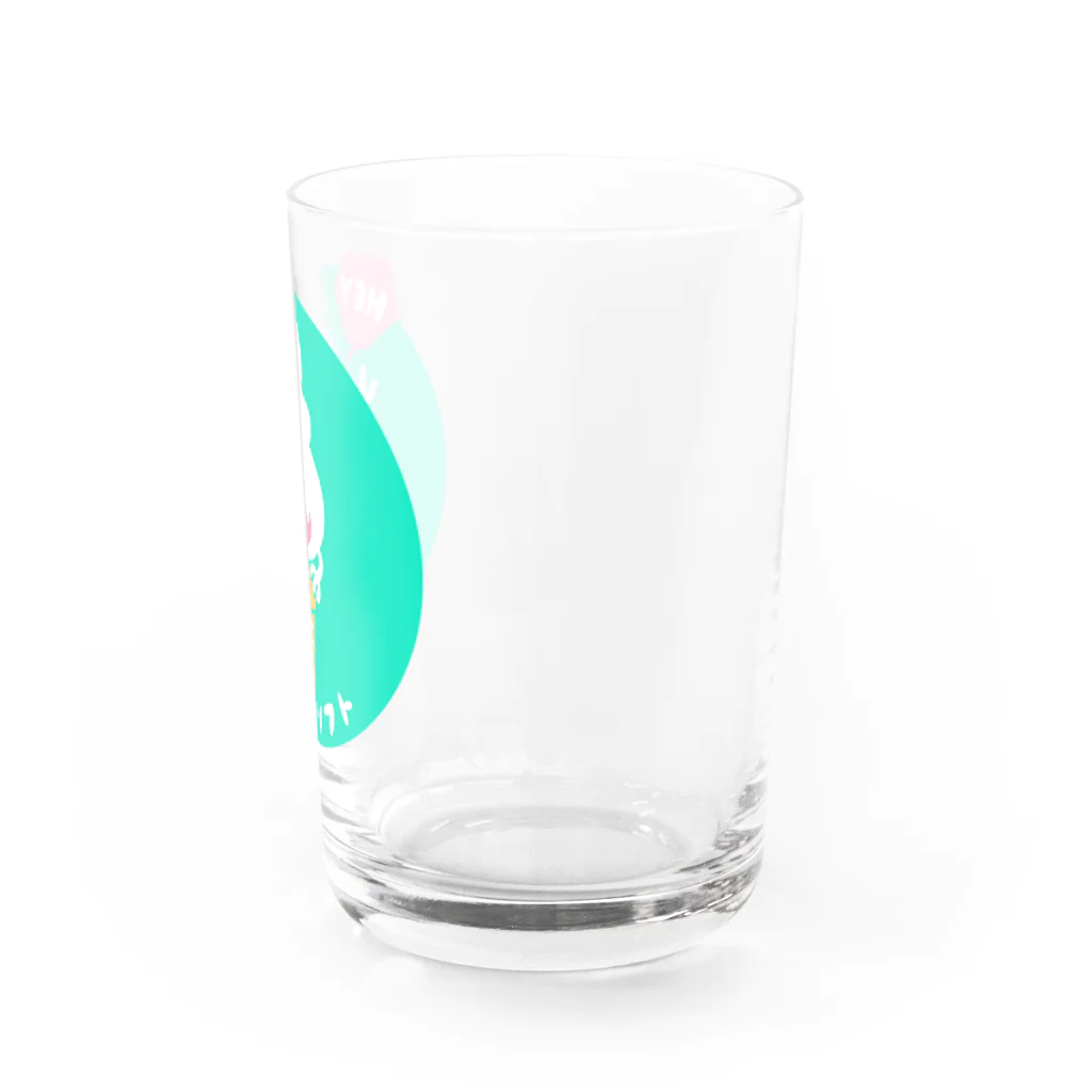 ツルバラのオバケソフトクリーム Water Glass :right