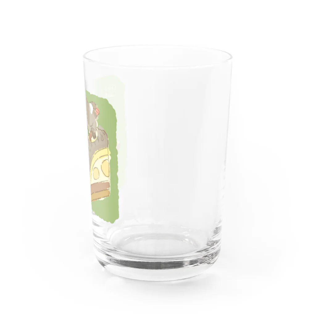 Chill`s Factoryのモンブランケーキ 文鳥 Water Glass :right