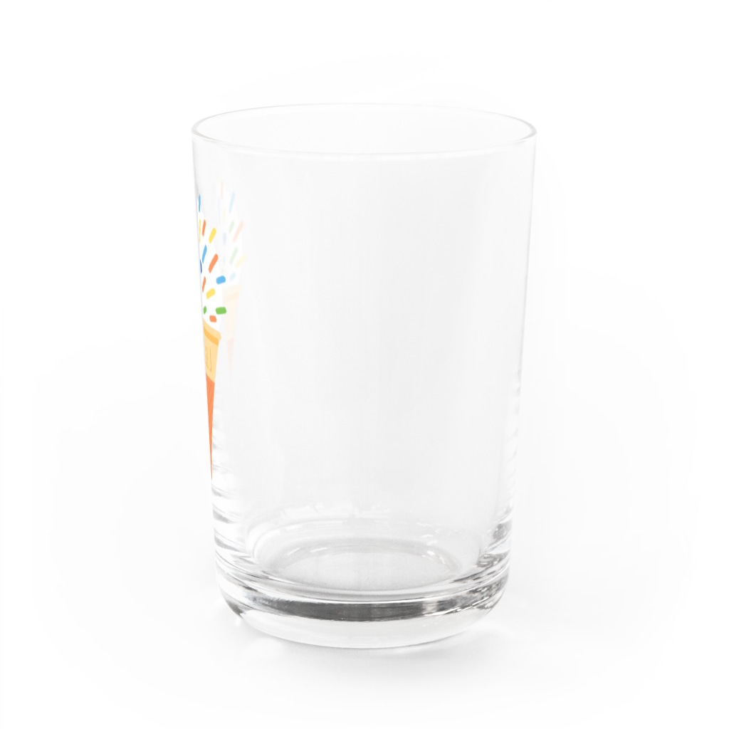 osakana's SHOPのぷんぷんハリネズミのシュガースプレーアイス🍨 Water Glass :right