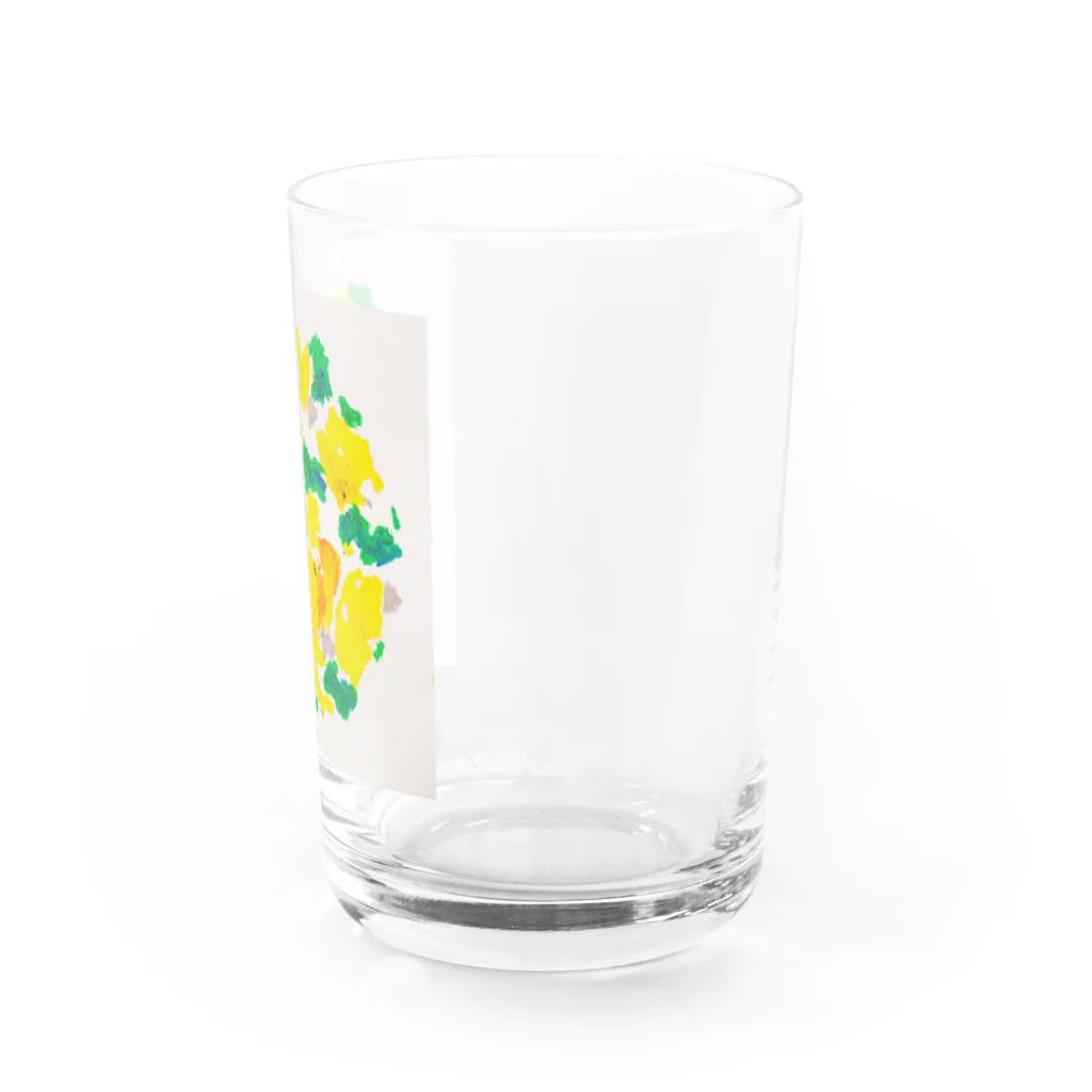 ねこの耳店の黄色い花 Water Glass :right