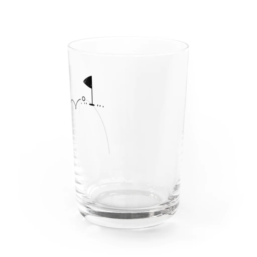 イラスト MONYAAT のホールインワン　ゴルフTシャツ Water Glass :right