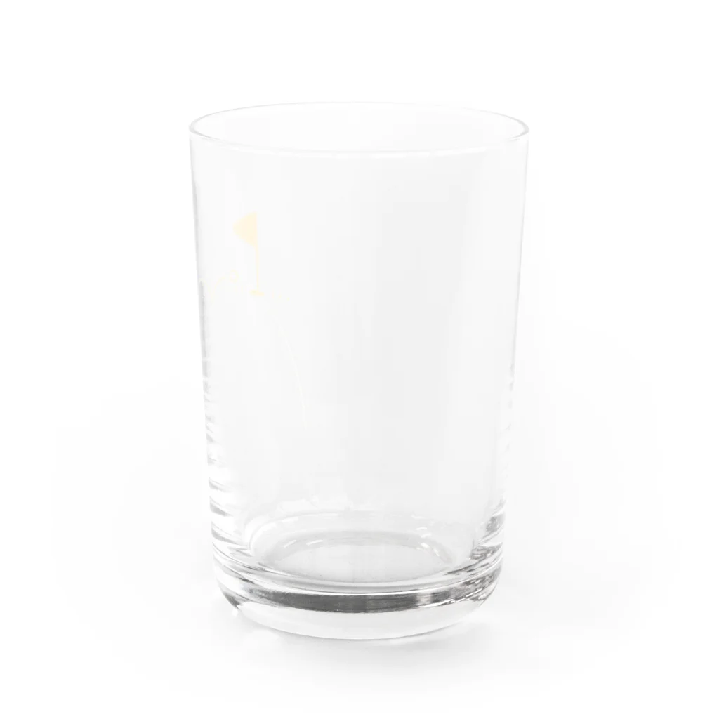 イラスト MONYAAT のホールインワン　ゴルフTシャツ Water Glass :right