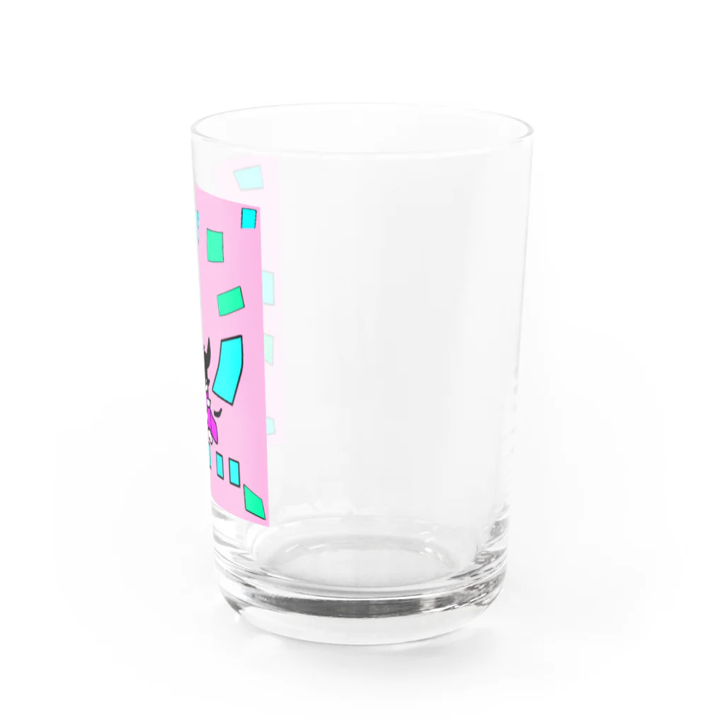 greetenの競技かるた　ピンク Water Glass :right