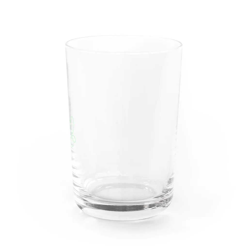 Sea of Grassのミドリのチョウチョ Water Glass :right