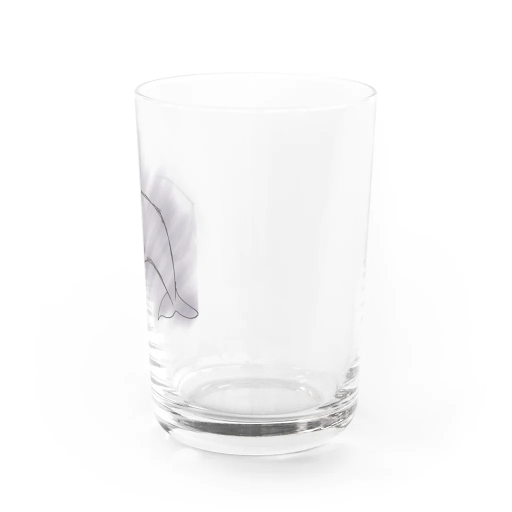 海来　漁師の嫁の海のアイテムの手描きまっこう Water Glass :right