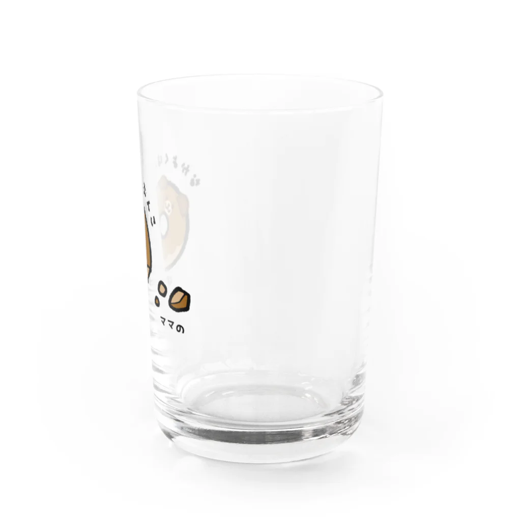 いもむし_イラストレーターのなかよく★はんぶんこ(ドーナツ編) Water Glass :right