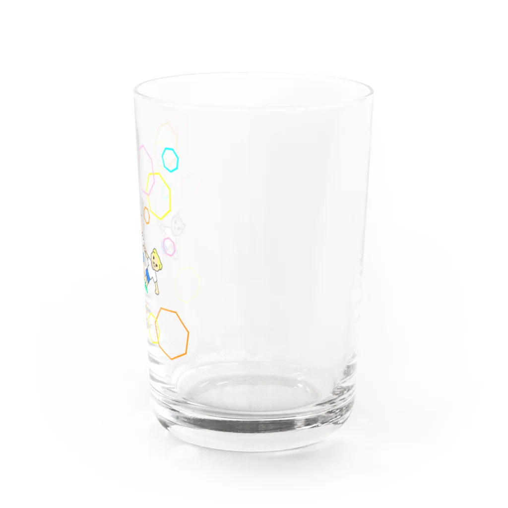 greetenの猫ちゃん組体操　運動会 Water Glass :right