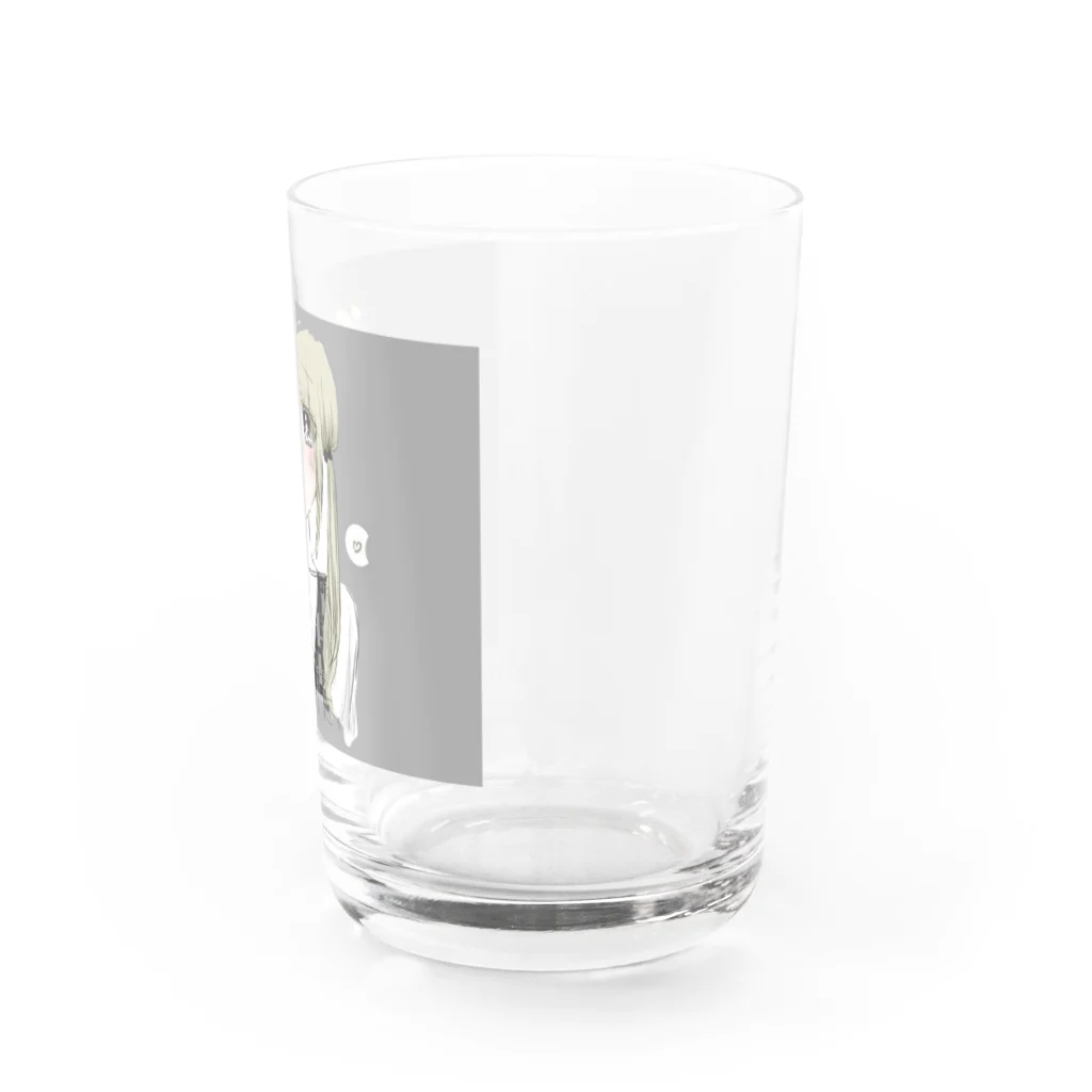 おっとっとのてれてれ Water Glass :right