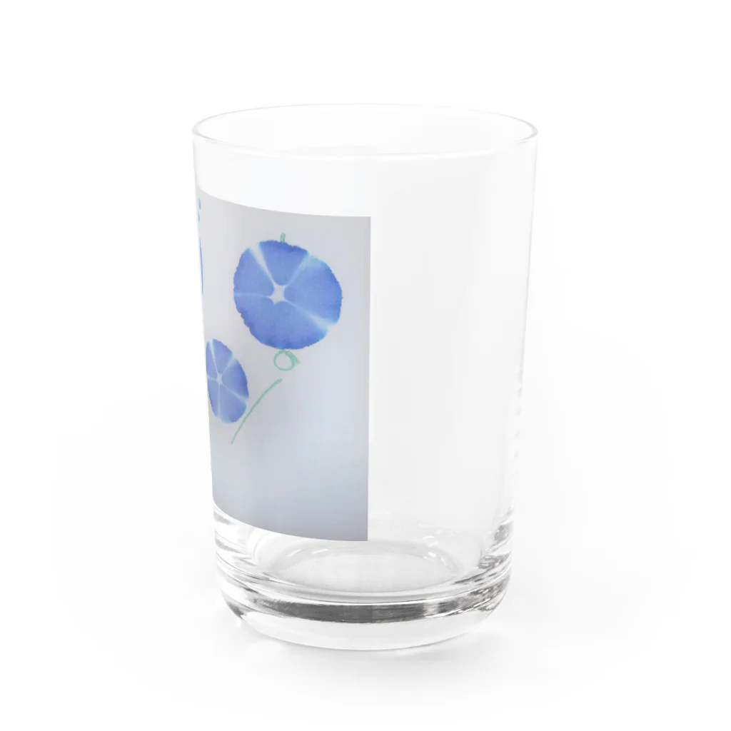 開運ことはのありがとうの朝顔 Water Glass :right