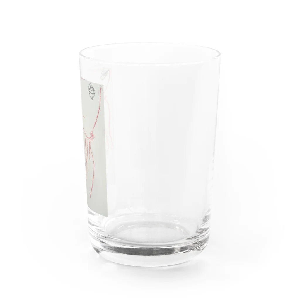 子どもの絵の子どもの絵/初めてのタコ Water Glass :right