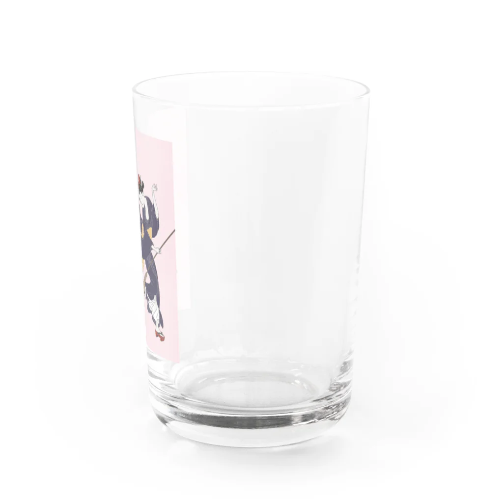 keeeeeep smilingの働く気のない猫ジジ　Jiji’s delivery service Water Glass :right