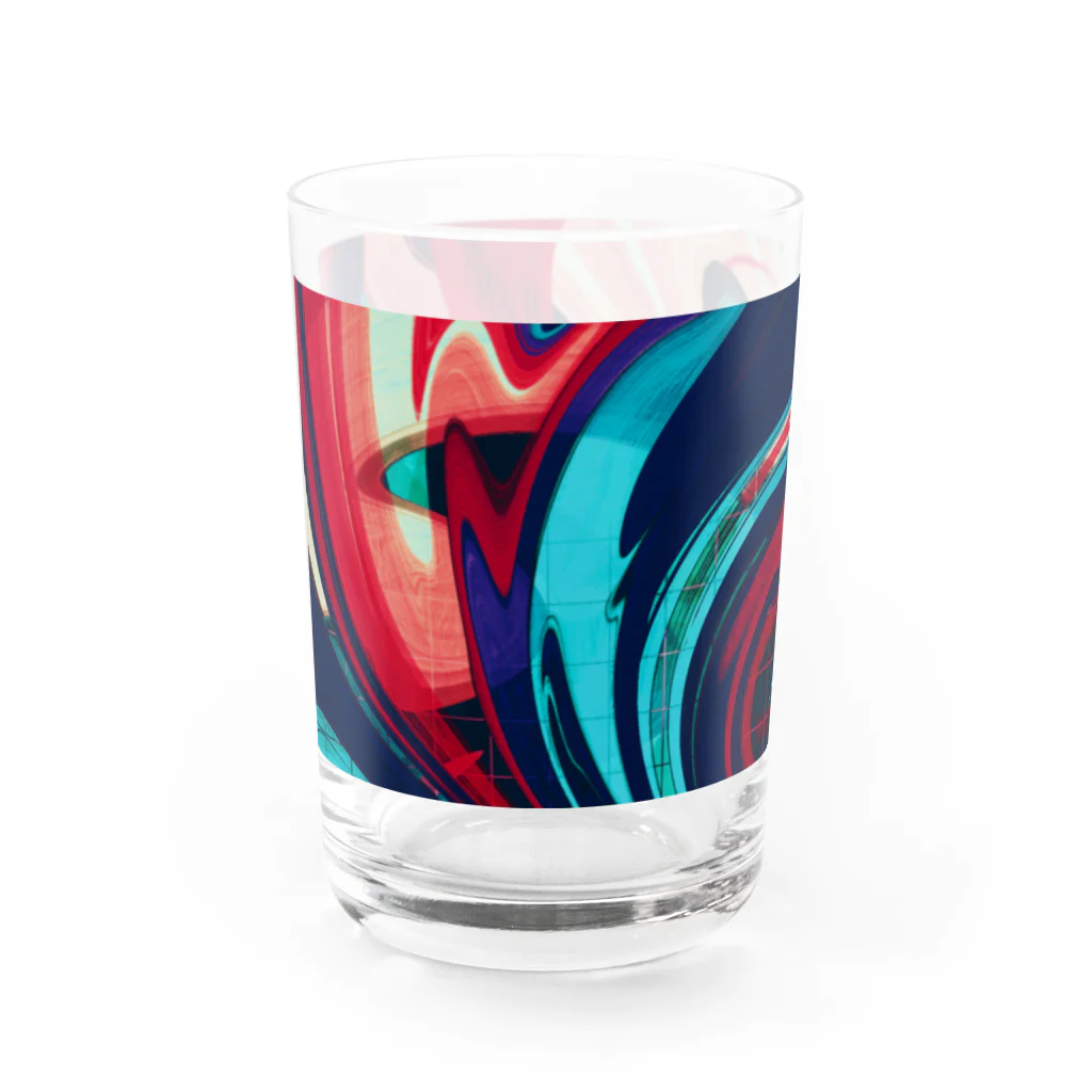 Cana’sアトリエのAbstract art 花 Water Glass :right
