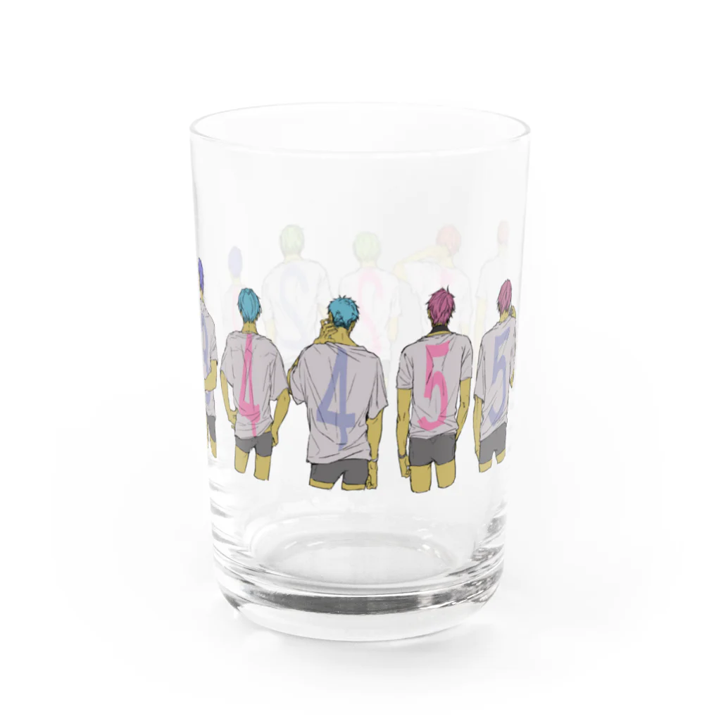 GheeeeeeSHOPのNumbersクリア　横一列 Water Glass :right