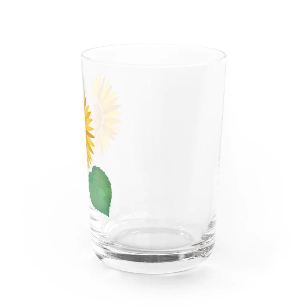 やんぐすけーるのやんぐすけーる・ひまわり葉付き Water Glass :right