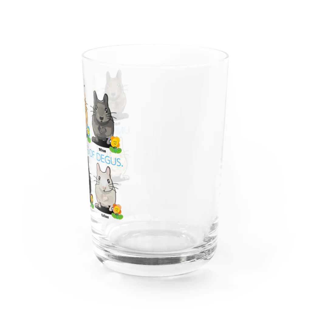 DEGU DEGU PLANET（デグデグ★プラネット）のデグーファンのためのアイテムです Water Glass :right