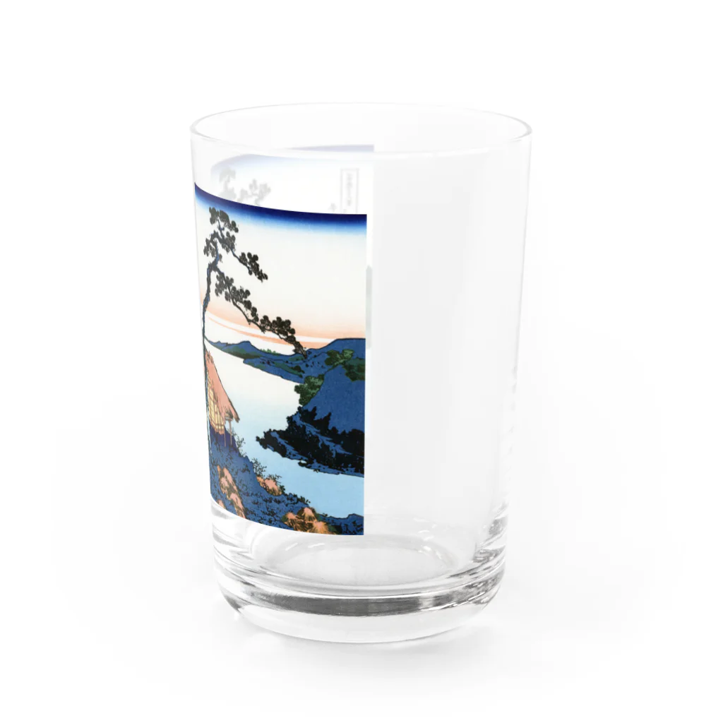 寿めでたや(ukiyoe)の葛飾北斎_冨嶽三十六景　信州諏訪湖 Water Glass :right