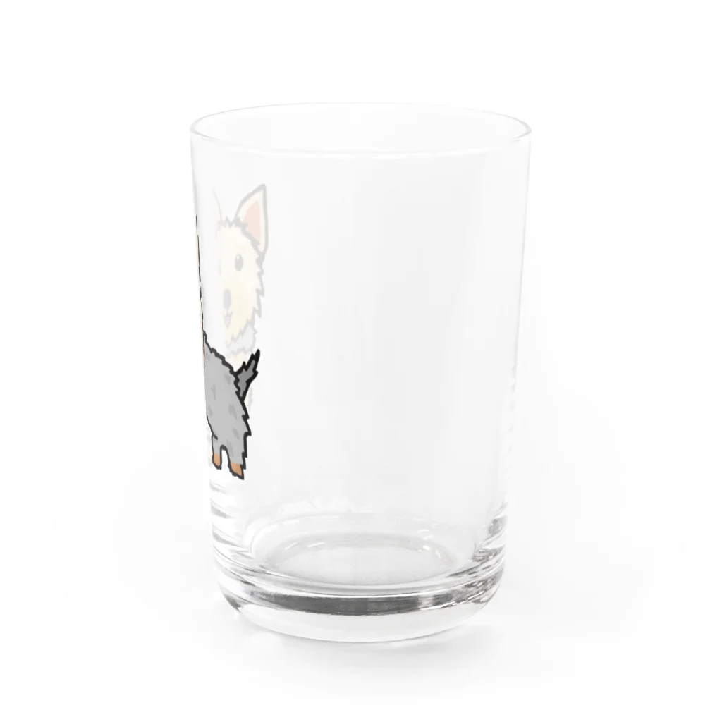 ちゃちゃまるーむのヨークシャーテリア Water Glass :right