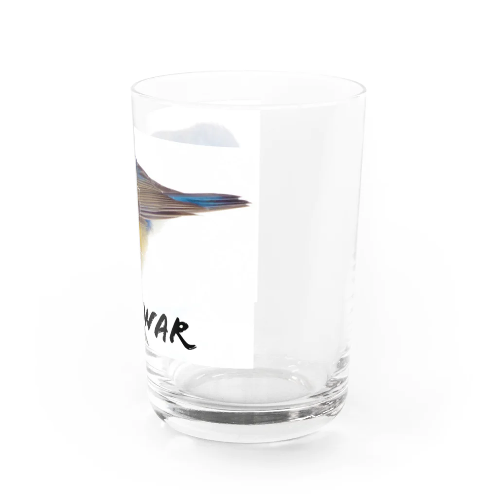 strike-eagleのるりびー NO WAR ウクライナ　🇺🇦 Water Glass :right