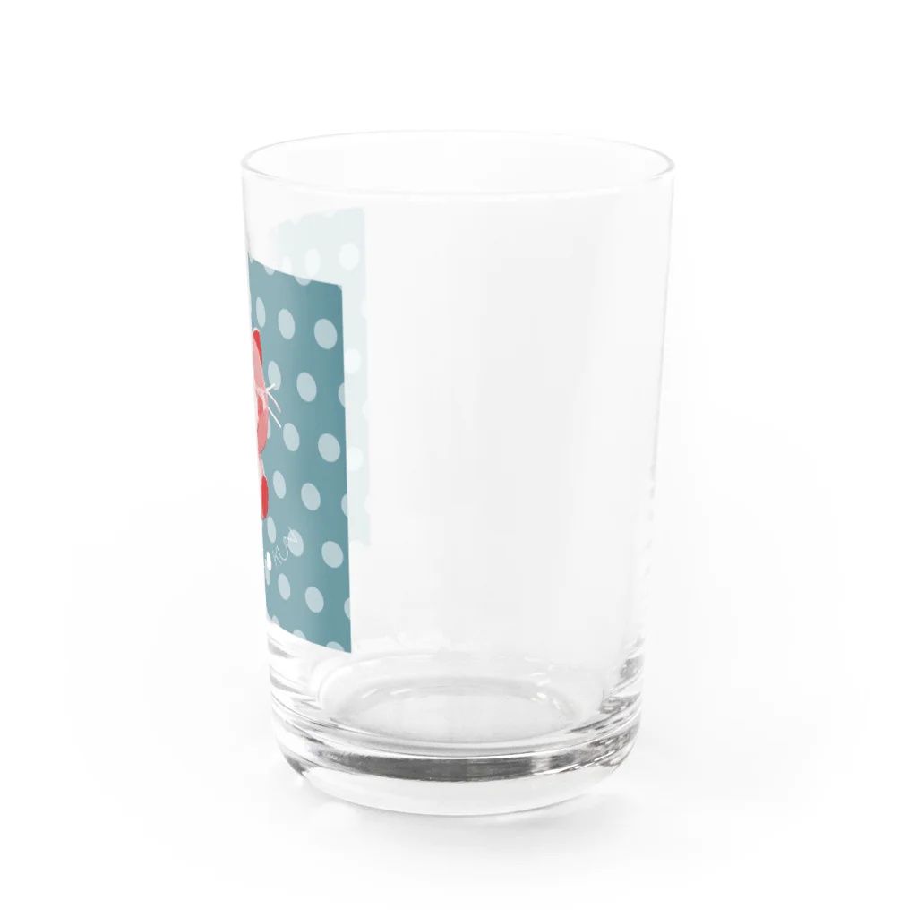 毛玉商店のスマイルねこくん Water Glass :right