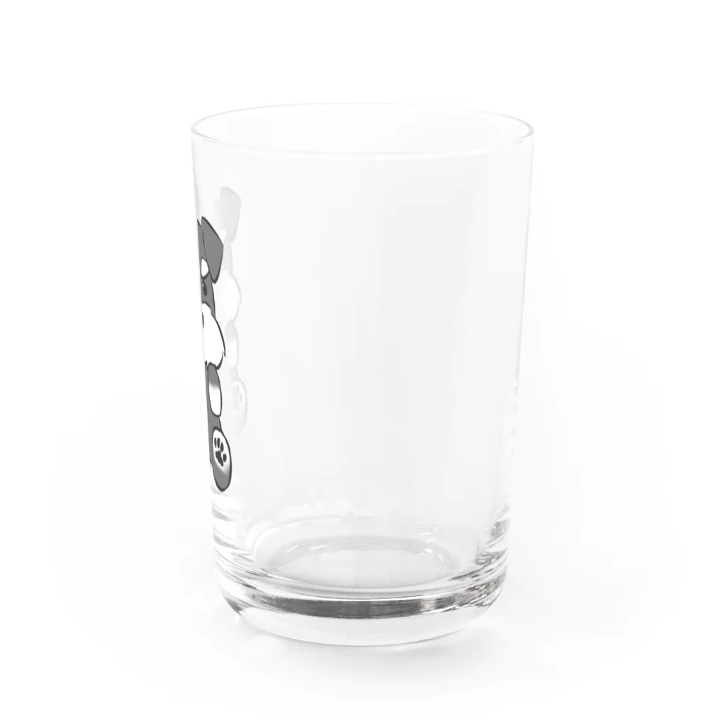 狐久卯-こくう-のミニチュアシュナウザー Water Glass :right