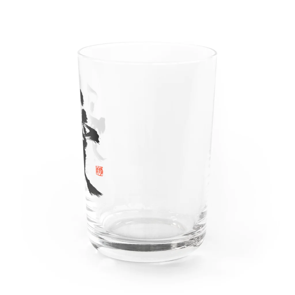 翔 書道の「愛」 Water Glass :right