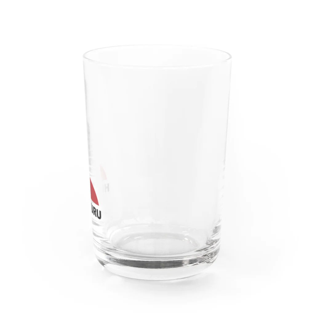 HI-IZURUのHI-IZURU（黒文字）ロゴマーク　グラス Water Glass :right