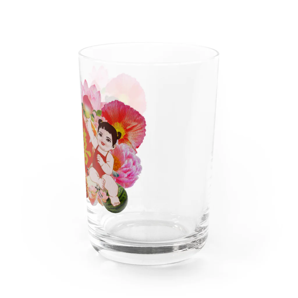 中華呪術堂（チャイナマジックホール）の【表プリント】豪華絢爛！双喜紋  Water Glass :right