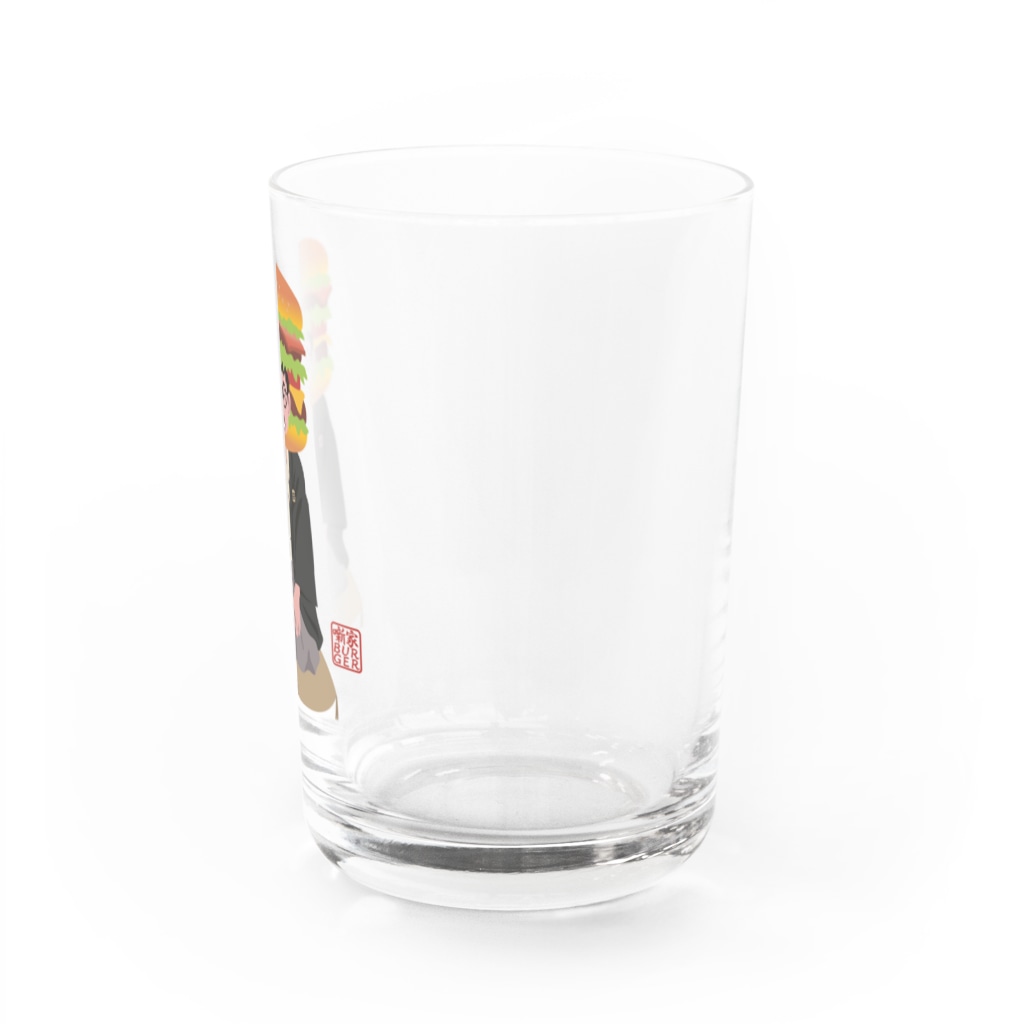 キッズモード某の噺家バーガー(かぶりものVr) Water Glass :right