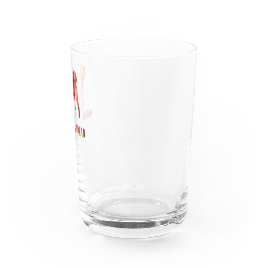 onehappinessのいちご　柴犬 Water Glass :right