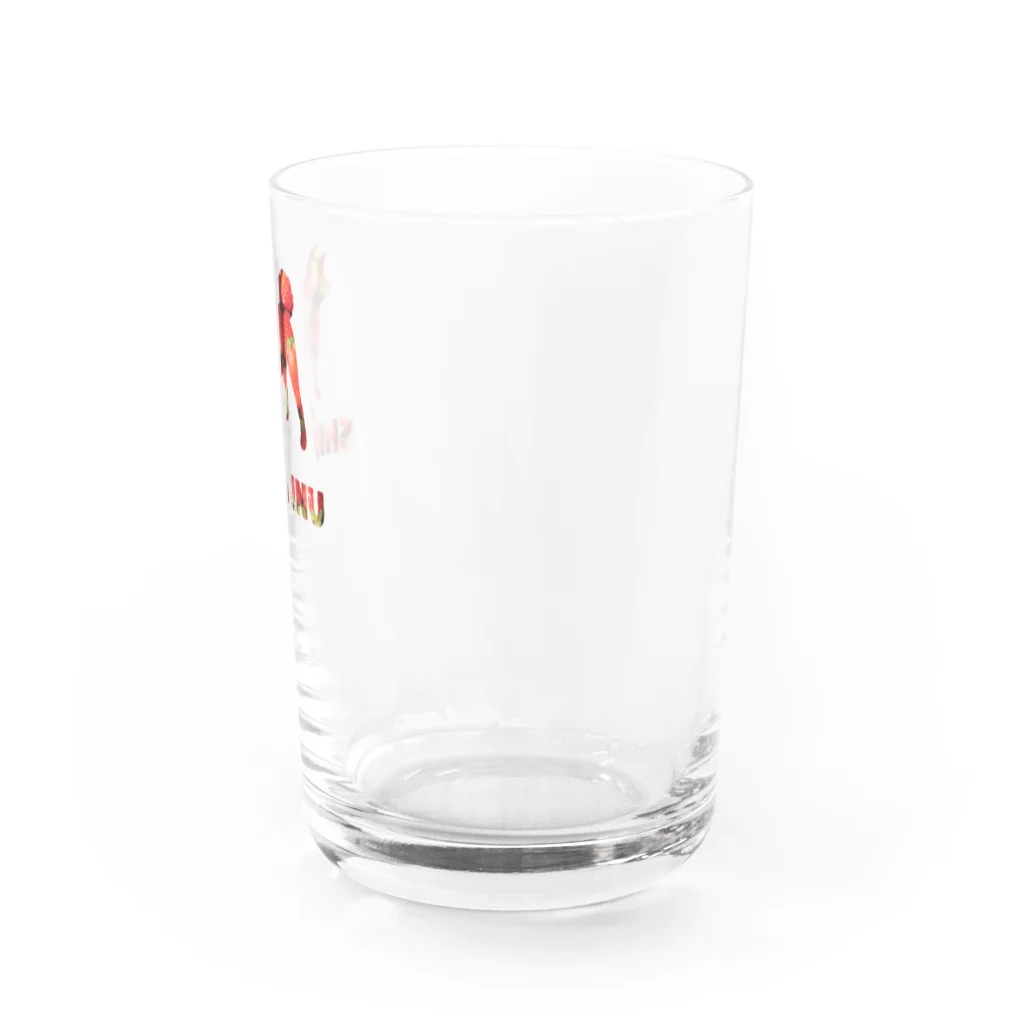 onehappinessのいちご　柴犬 Water Glass :right