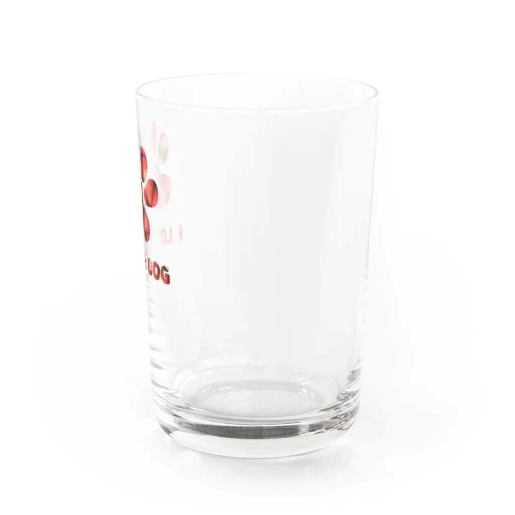 onehappinessのいちご　肉球 Water Glass :right