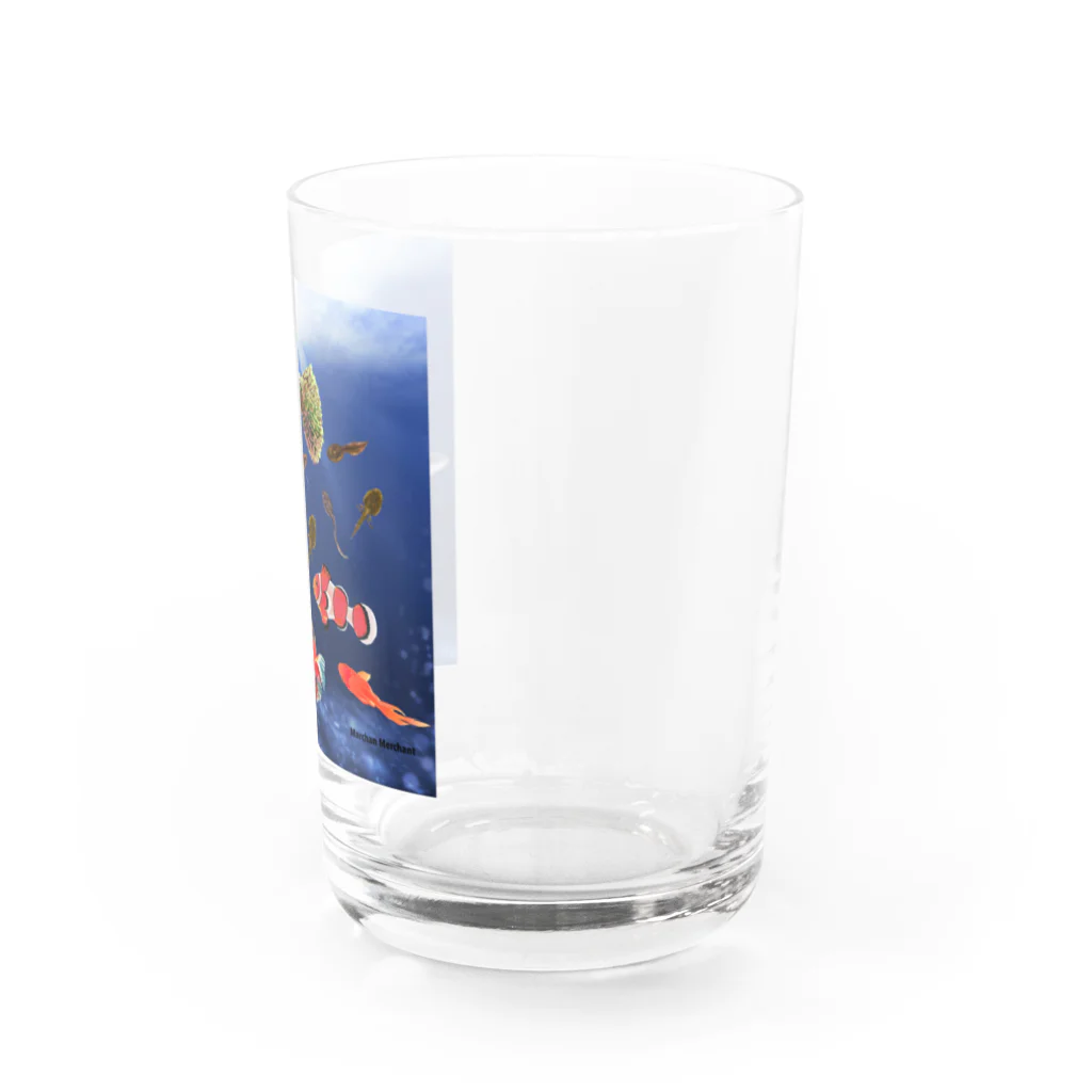 MarchanMerchantのMarchan 海に行く Water Glass :right