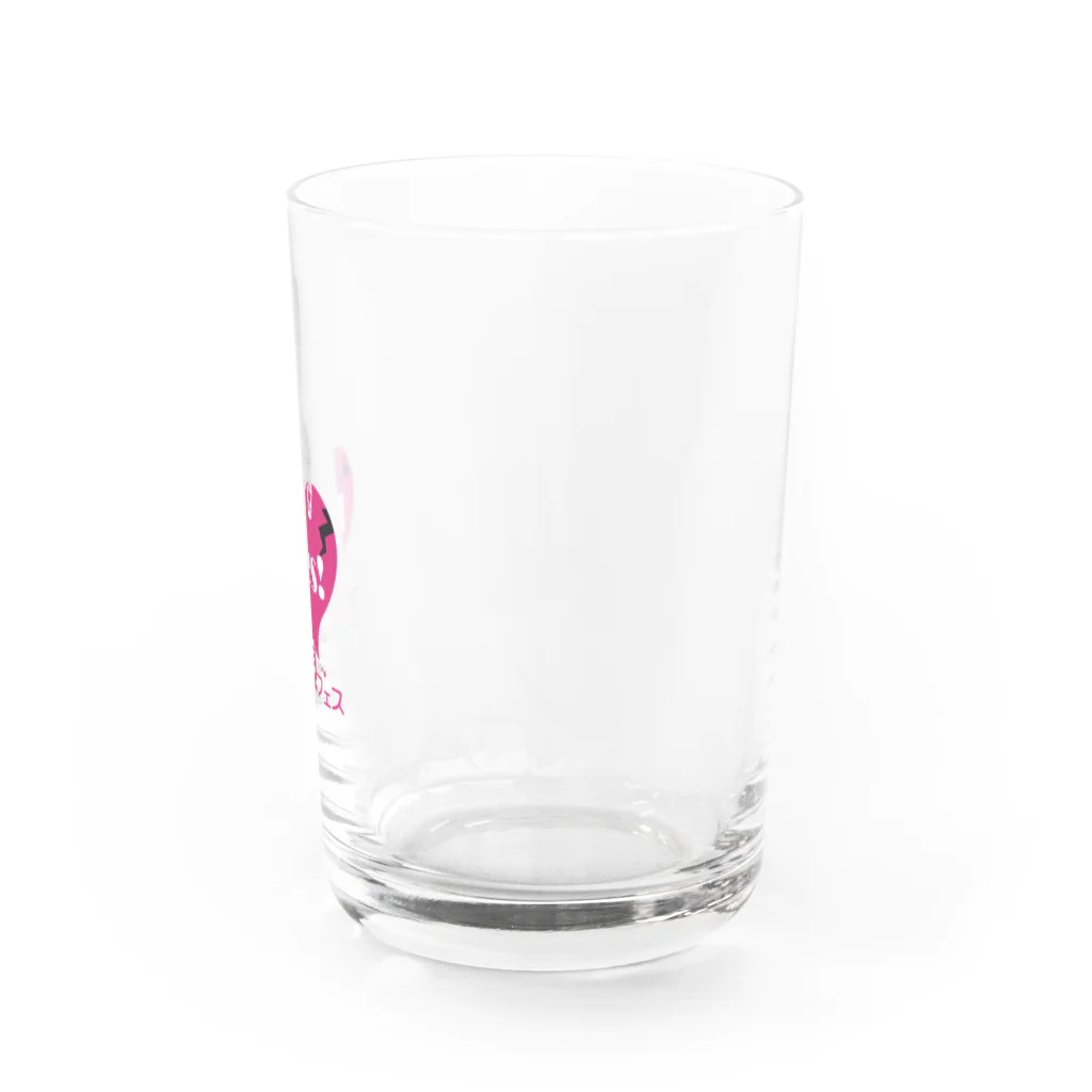 浅色デザイン グッズ通販ショップの毒親フェスロゴ Water Glass :right