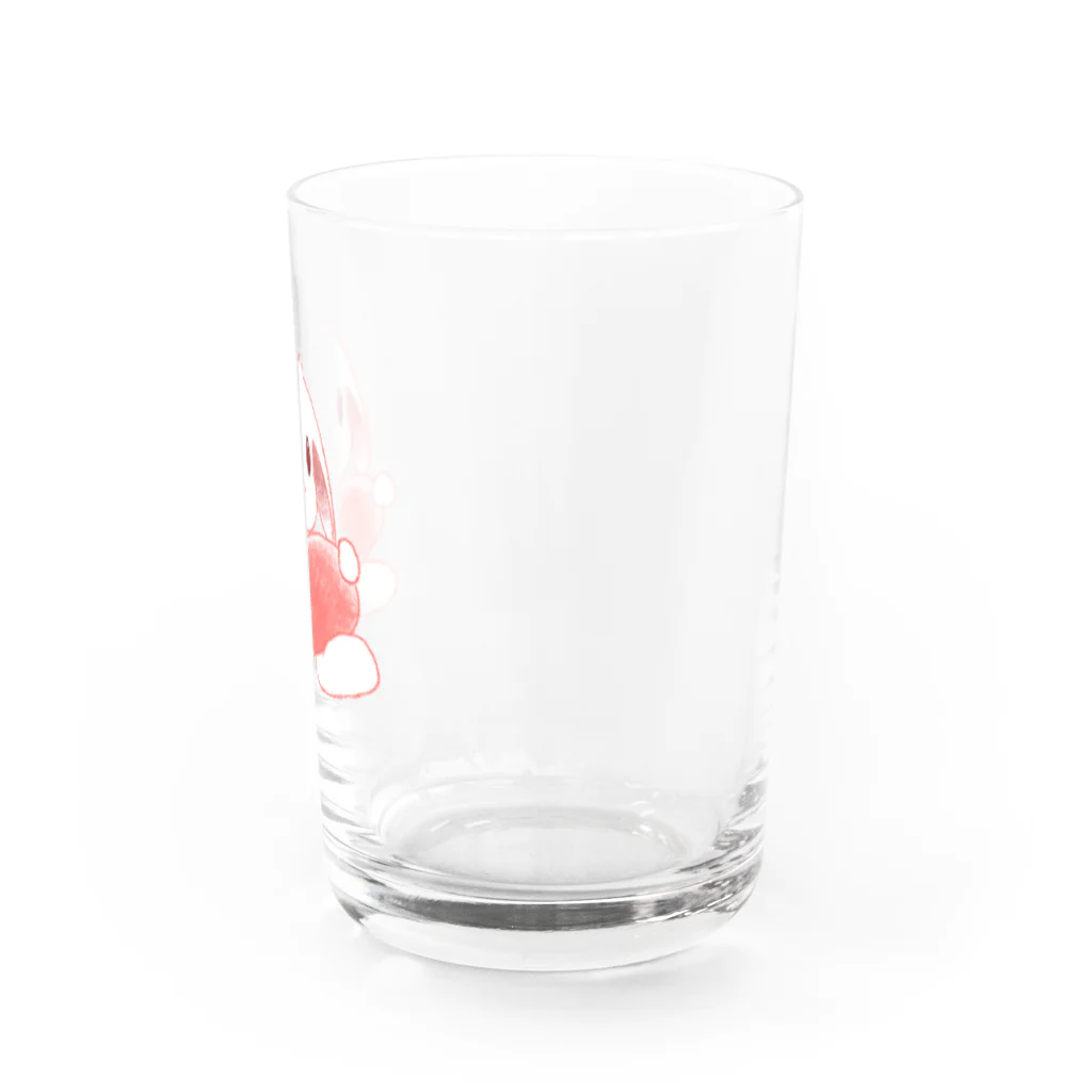 utouch_のハートうさぎ Water Glass :right