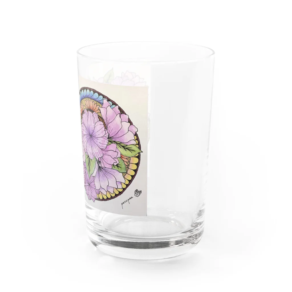 pocopan shopのspiritual flower  Water Glass :right