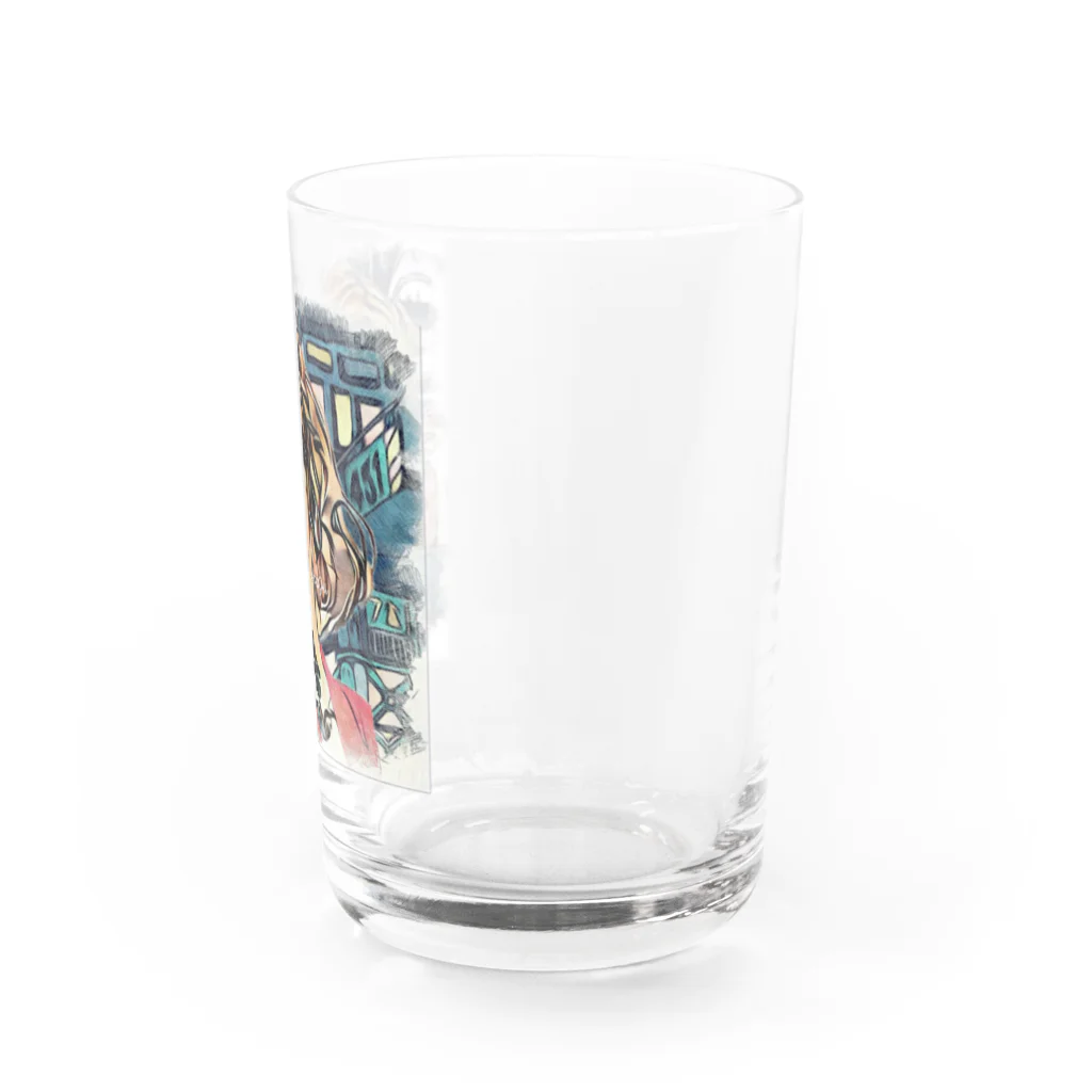 【ホラー専門店】ジルショップのアメリカン女性 Water Glass :right