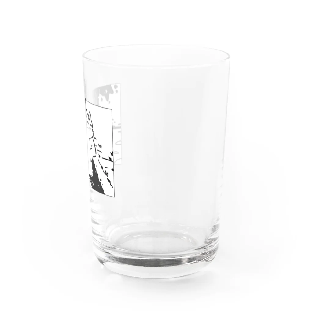 山形屋米店の肘をついてくつろぐ猫 Water Glass :right