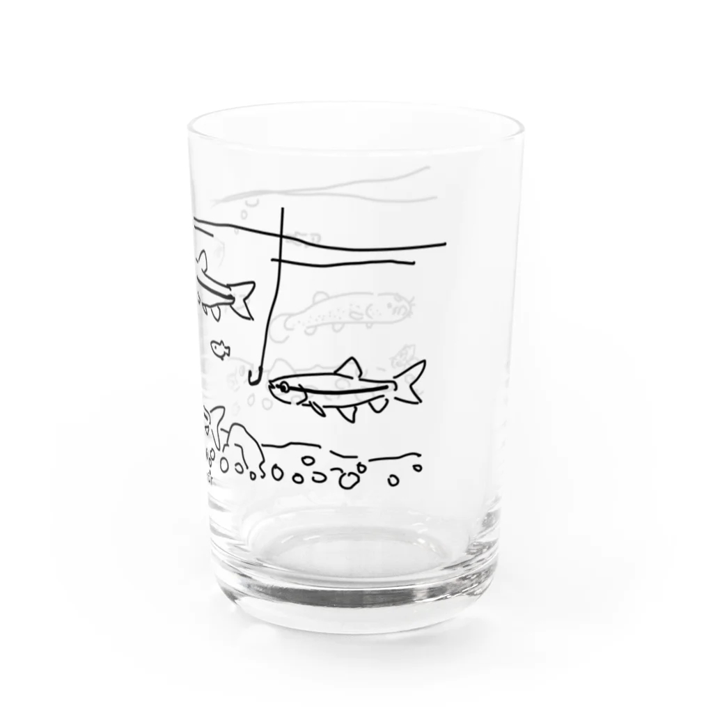 スタジオアイルのモツゴときどきホトケドジョウ Water Glass :right