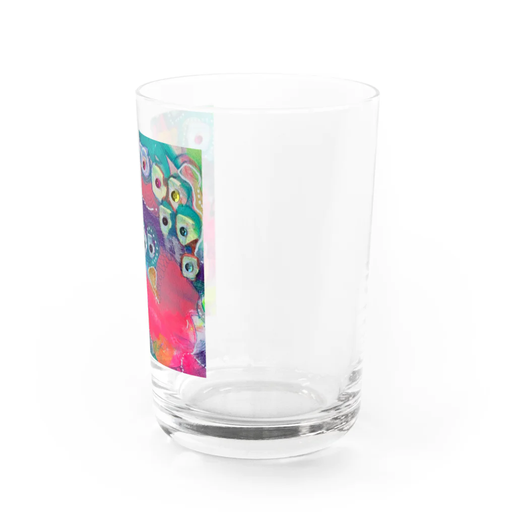 ミルキードロップのカラフルちゃん。 Water Glass :right