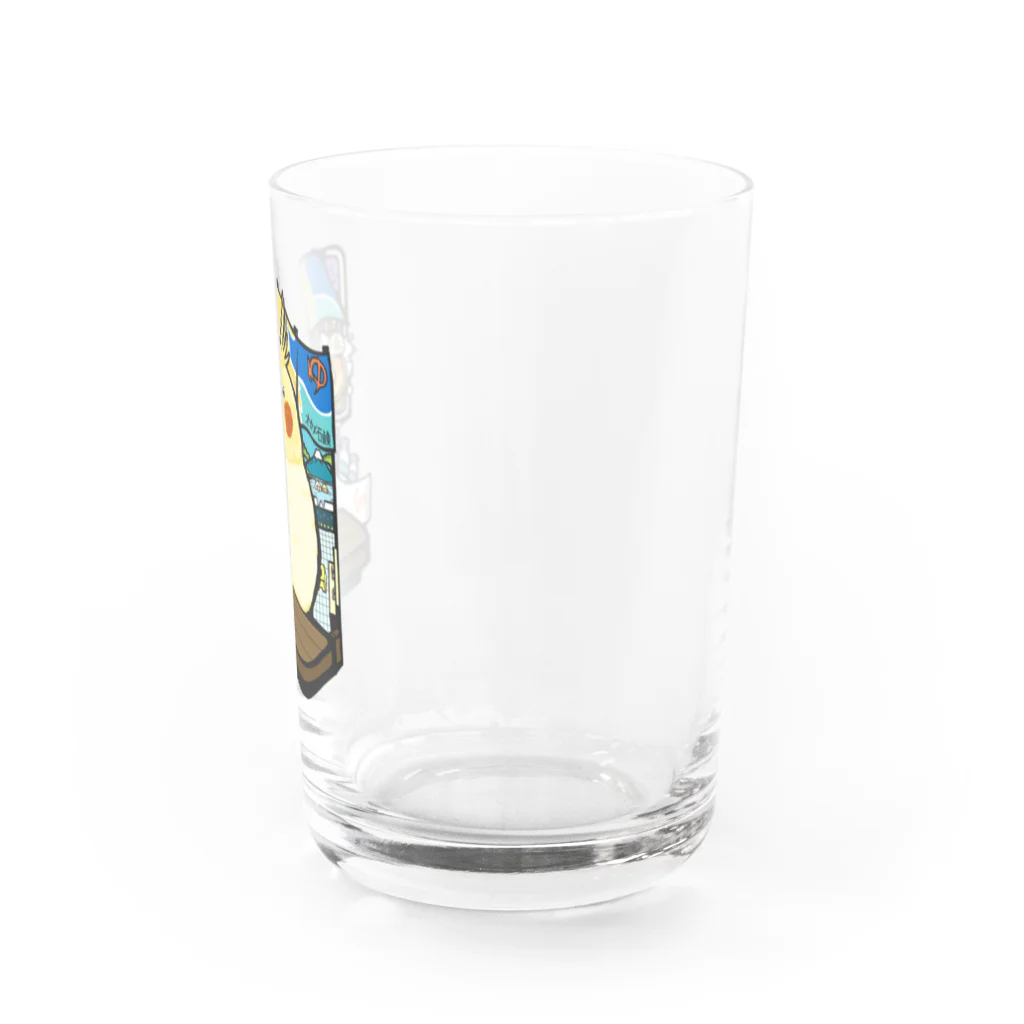 ムクのオカメインコの銭湯 Water Glass :right