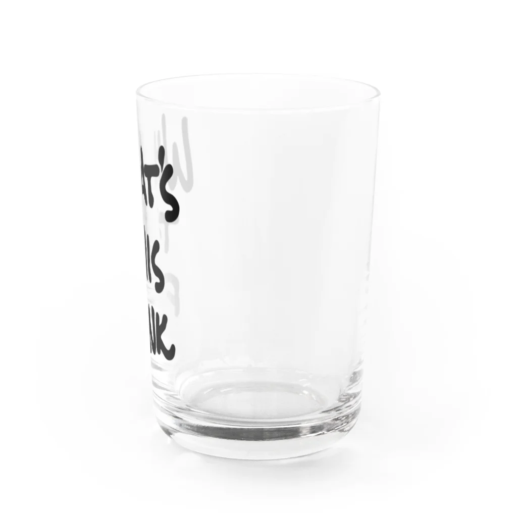 AliviostaのWhat's this funk ロゴ ヒップホップ Water Glass :right