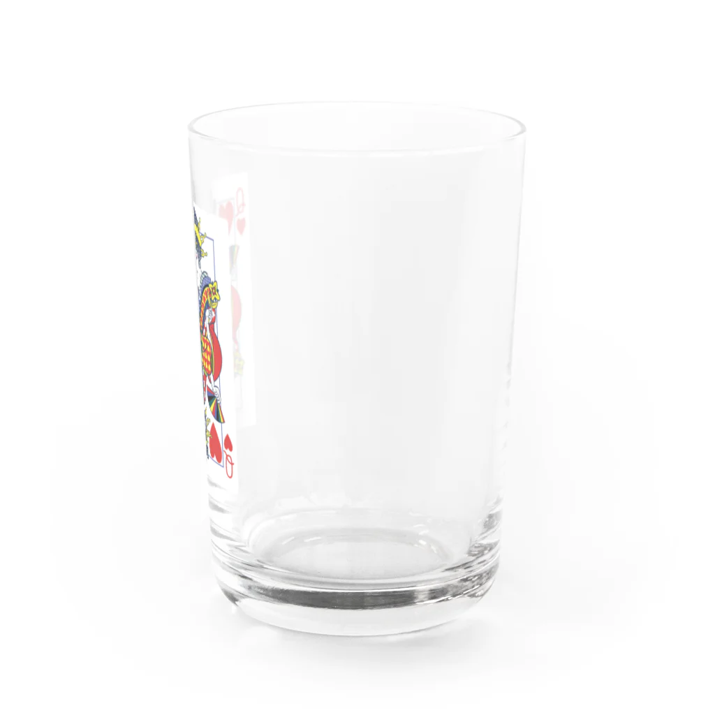 浮世絵はんの浮世絵トランプ/クイーン Water Glass :right