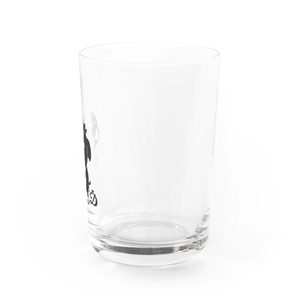 DENANの見上げる犬 Water Glass :right