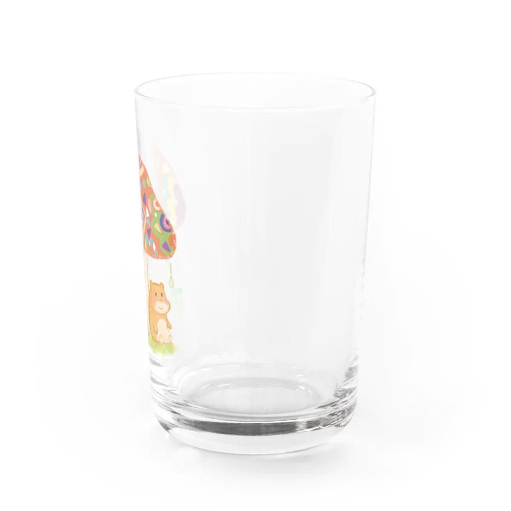 まえださきのハムちゃんの雨やどり Water Glass :right