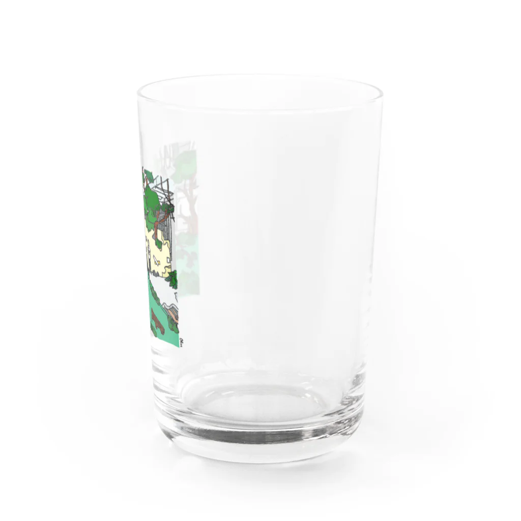 ILLUST-OKUのParking Water Glass :right