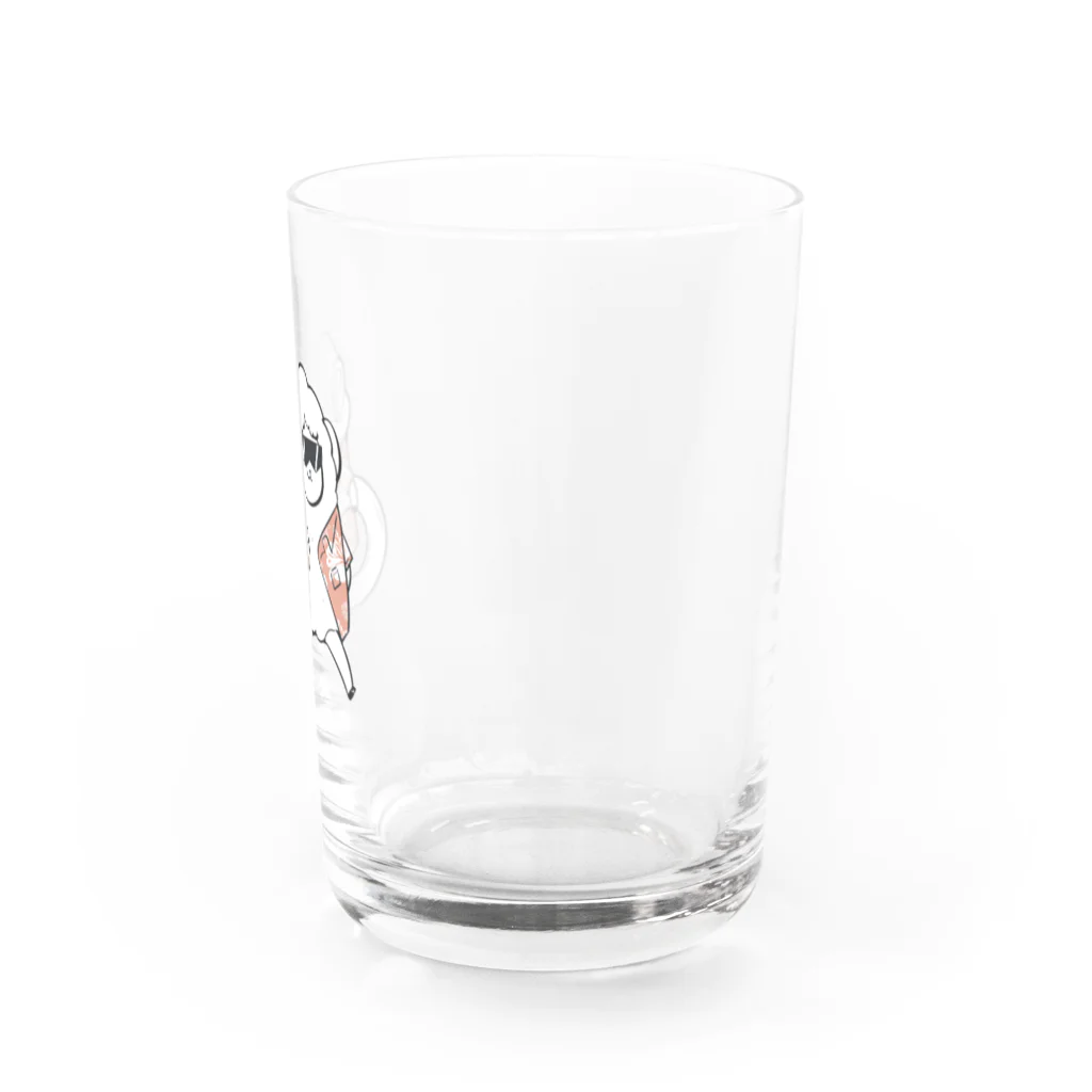 かわいいコーギーのサマーメルシー Water Glass :right
