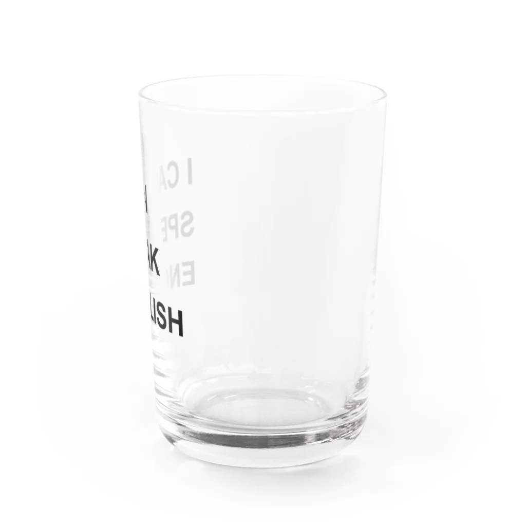 異文化交流のI CAN SPEAK ENGLISH Water Glass :right