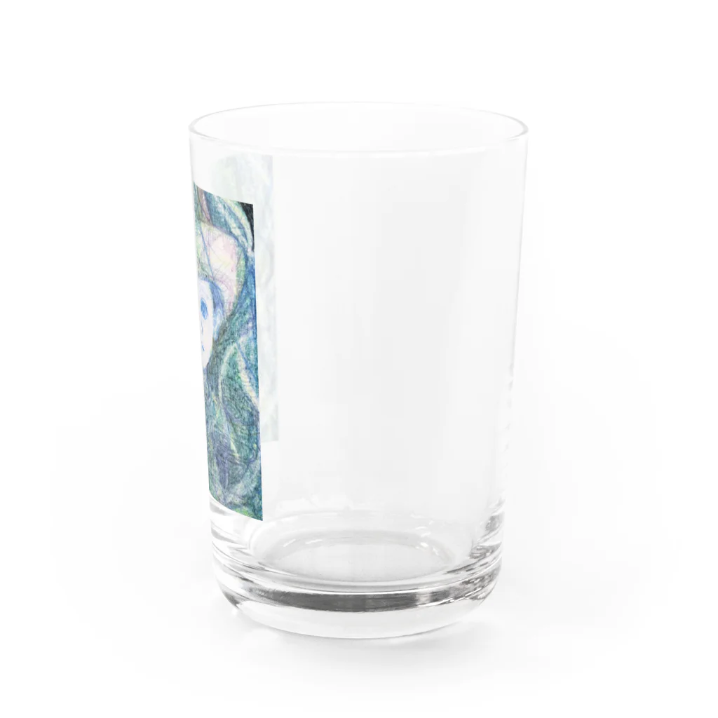 青い猫のこもれび Water Glass :right