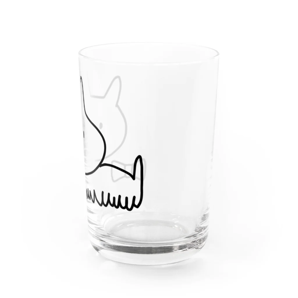 ふじこのみせのリボンを落とした ねこむし Water Glass :right