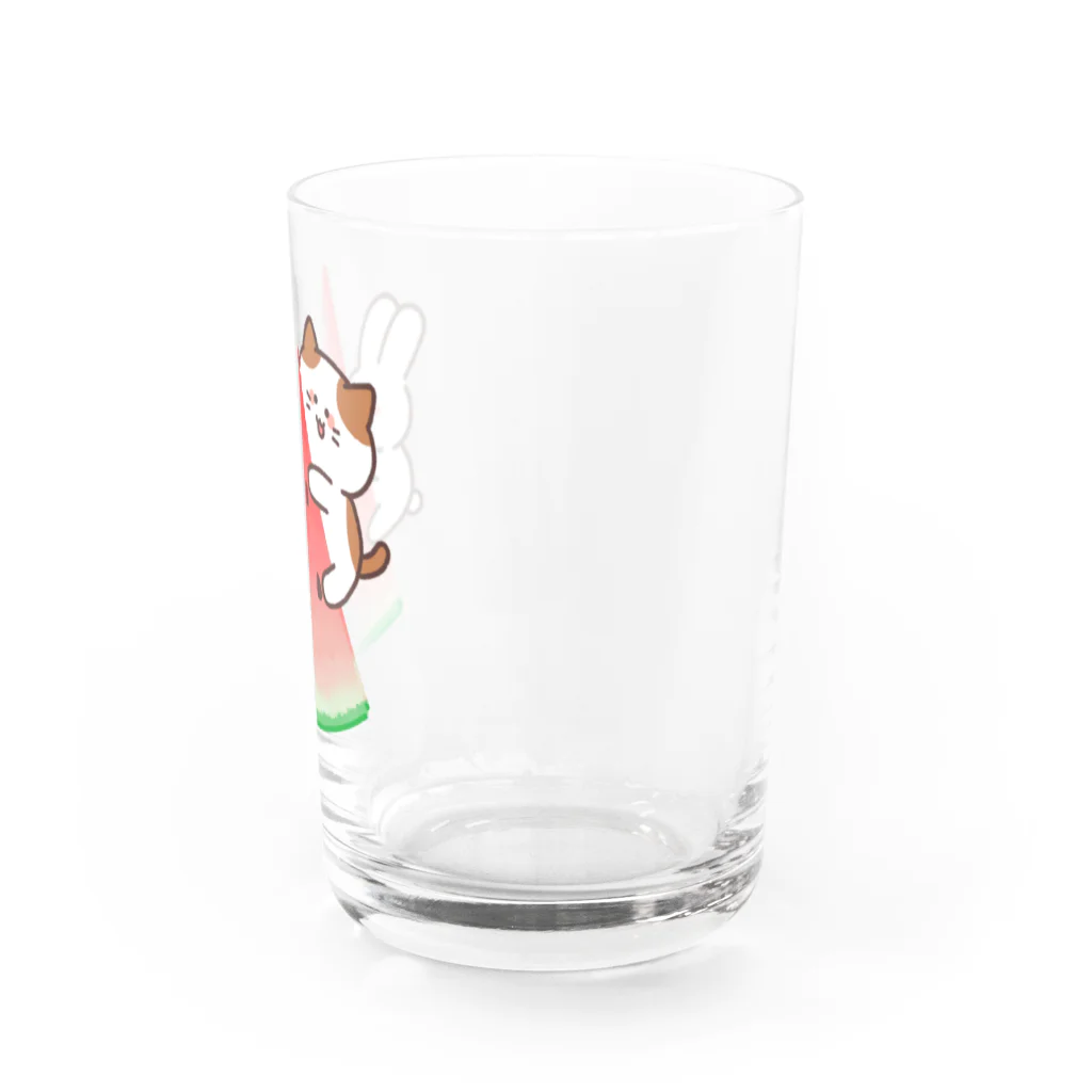  とろろんのスイカ大好き Water Glass :right